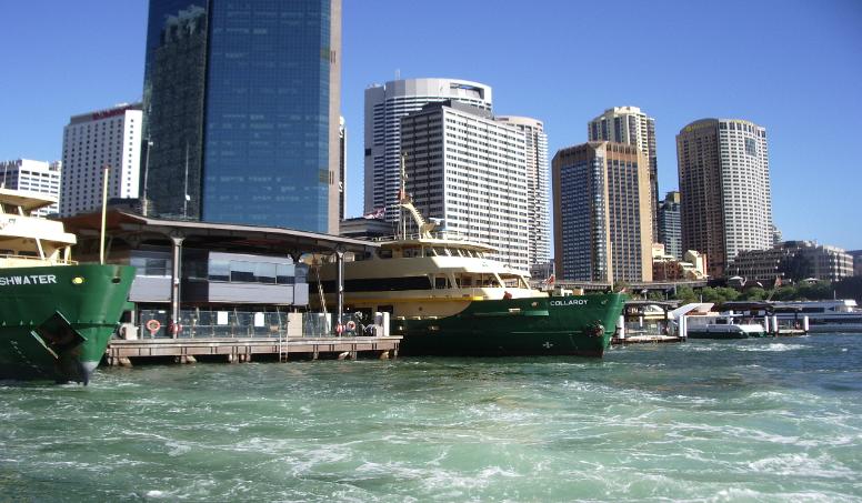 Sydney ferry with high rise buildings high resolutions